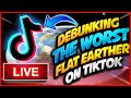 Debunking the worst tiktok flat earther live  with mctoon  guests