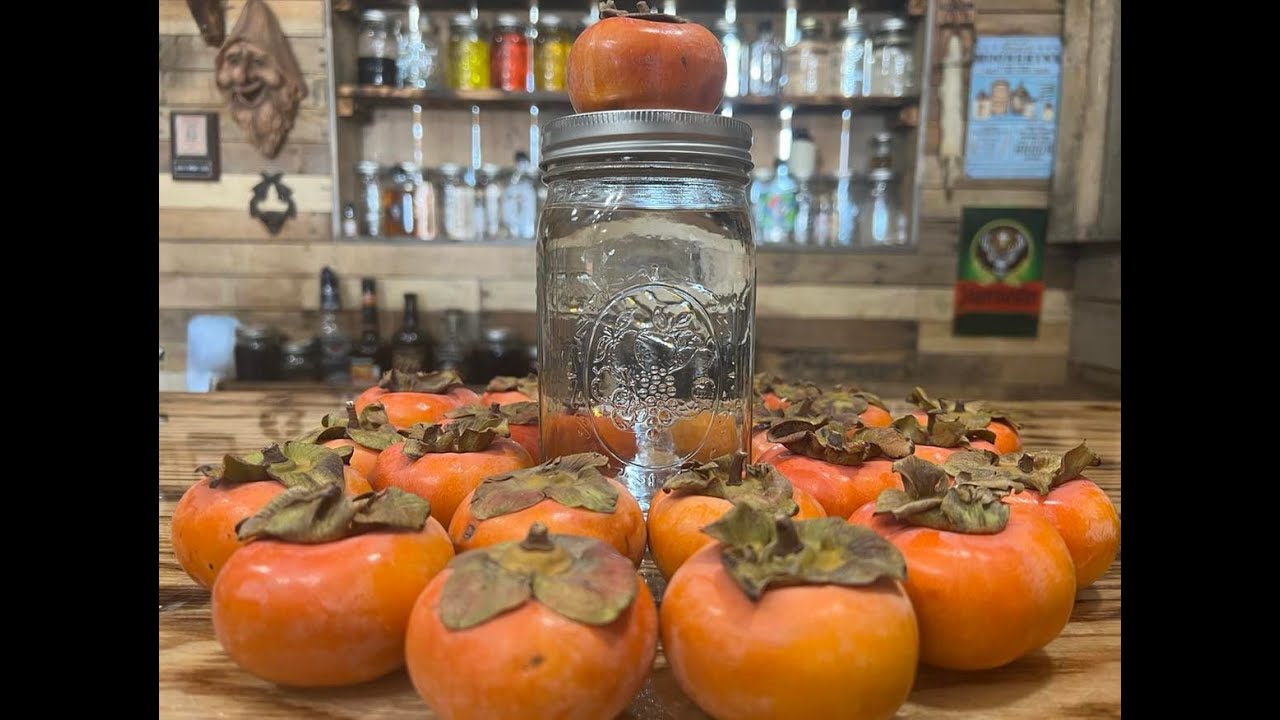 Persimmon Moonshine Brandy on a copper still - YouTube