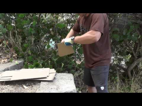 EDC рез картона Strider SJ-75 S35VN cardboard cutting
