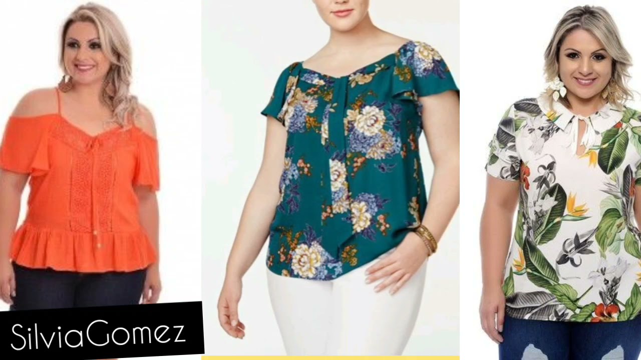 Blusas para GORDITAS/Blusas plus/ Distintas blusas grandes y en moda/BLUSAS  2021*DIFERENTES BLUSAS - YouTube