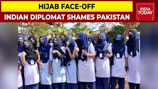 'Look At Your Own Record': Indian Diplomat Shames Pakistan Over Hijab Row