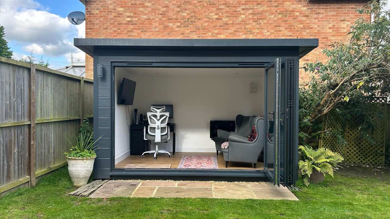 Vertex Garden Rooms – Contemporary Garden Office and Gaming Room Walkthrough