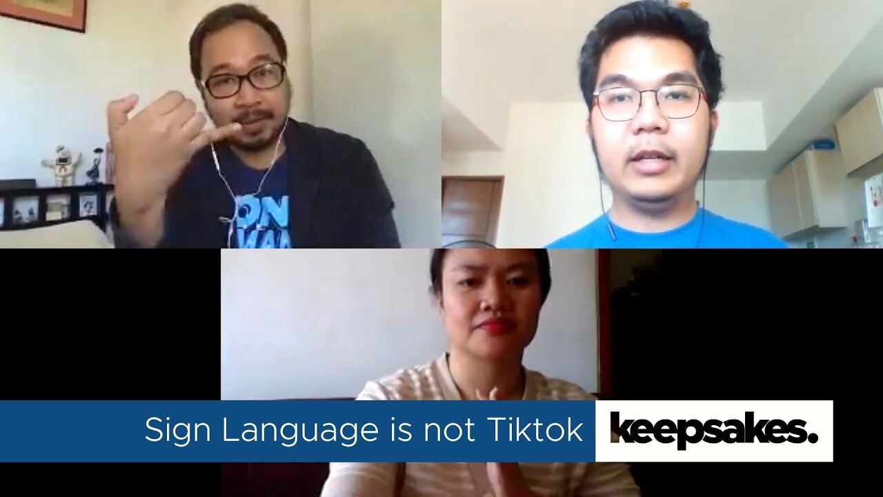 Sign Language is NOT Tiktok [Jay Agonoy / keepsakes.] - YouTube