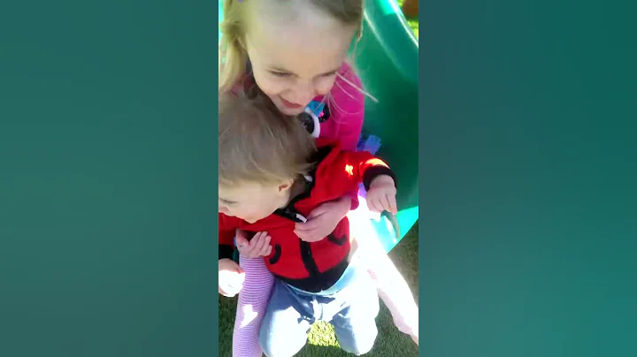 Fun on the slide!