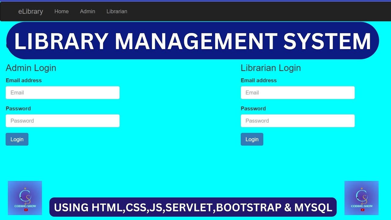 Elibrary Management System Project in HTML,CSS, Servlet,JavaScript ...