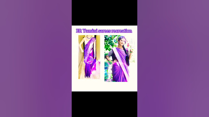 #Recreating Youtuber ER Yamini sarees out fits 😍
