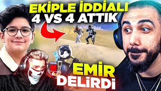 EKİPLE BİZE ÖZEL HARİTADA 4 VS 4 YAPTIK!! EMİR SEVİNÇTEN ÇILDIRDI  | PUBG MOBILE