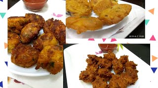 3 types of aalu pakora- aalu pakora recipe with English subtitles- rainyday special recipe- evening