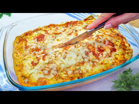 Healthy and delicious food in 10 minutes! Zucchini Lasagna for Lunch! Fresh recipes!