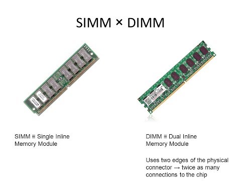 DIMM vs SIMM