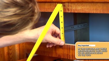 Cabinet Refacing part 4 How to measure for your drawer boxes