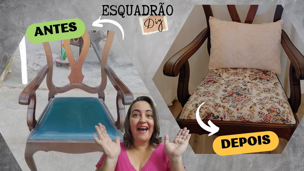 Como Reformar Cadeira Antiga – DIY Passo a Passo Fácil e Barato