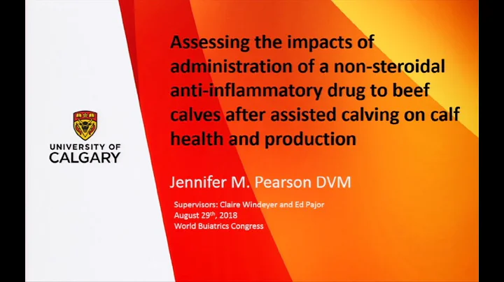 Assessing the impacts of administration of a non-steroidal anti-inflammator...  drug...