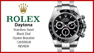 ▶ Rolex Daytona Stainless Steel Black Dial Oyster Bracelet 126500LN - REVIEW
