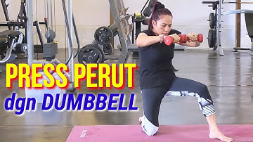 PRESS PERUT+DUMBEL kempesin perut buncit #tinydance #senampembentukan #senamperut
