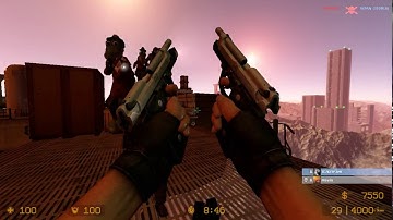 ZOMBIE ESCAPE ROUND ON COUNTER-STRIKE: SOURCE, map: ze_westersand, Stage 1, CSS