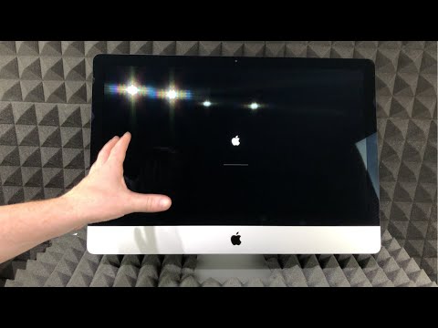 How do I turn my iMac on?