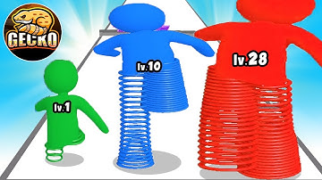 Spring Leg Runner -  Level Up Runner Level 4⭐ Gameplay Walkthrough Android (Freeplay)