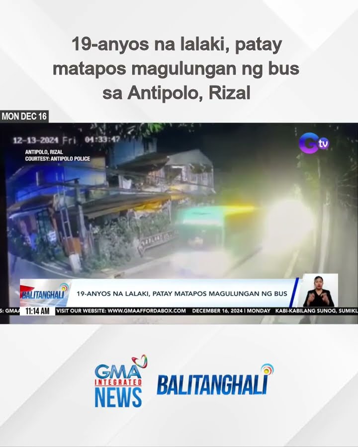 19-anyos na lalaki, patay matapos magulungan ng bus | Balitanghali