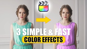 Video Editing MAGIC | 3 EASY Color Effects in Video