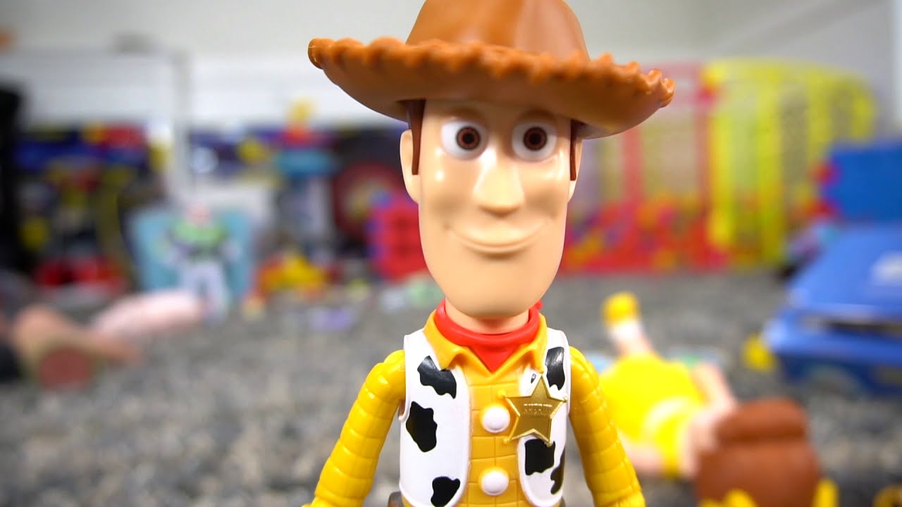 Toy Story 4 Toys Woody Buzz and Duke Ride the New RC And Aliens try to ...