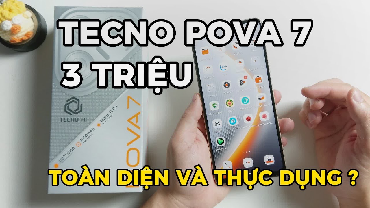 Đánh giá chi tiết Tecno Pova 7: Điện thoại THỰC DỤNG trong tầm giá 3 triệu??