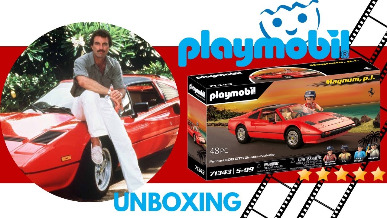 First Look: Playmobil Magnum PI Ferrari - YouTube