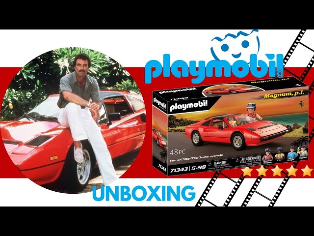 PLAYMOBIL Famous Cars 71343 Magnum, P.I. Ferrari 308 GTS