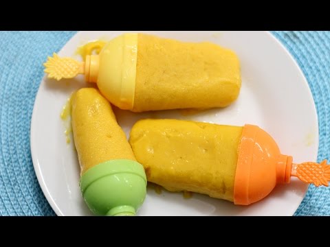 How to make Mango Popsicle - Homemade mango popsicle recipe
