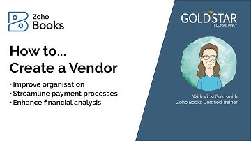How to create a Vendor in Zoho Books
