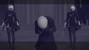 A2 and 9S Story Part 5 -Ending C / NieR Automata Blind Hard Mode Let