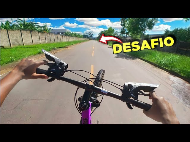 Aprendi a dar grau na bike aro 29 do meu amigo 