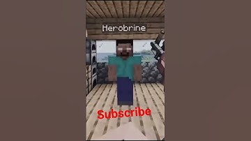 herobrine vs Steve#minecraft video #steve vs herobrine war#minecraft shorts #minecraft games #steve💚
