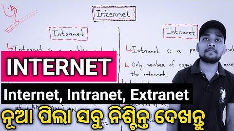 Internet class [Odia] || Difference between Internet, Intranet, Extranet || @MunLearner123