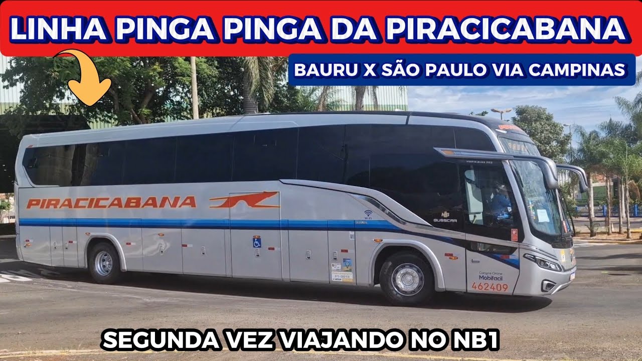 PARA MUITO ! Viajando de BAURU para SÃO PAULO no BUSSCAR NB1 DA PIRACICABANA
