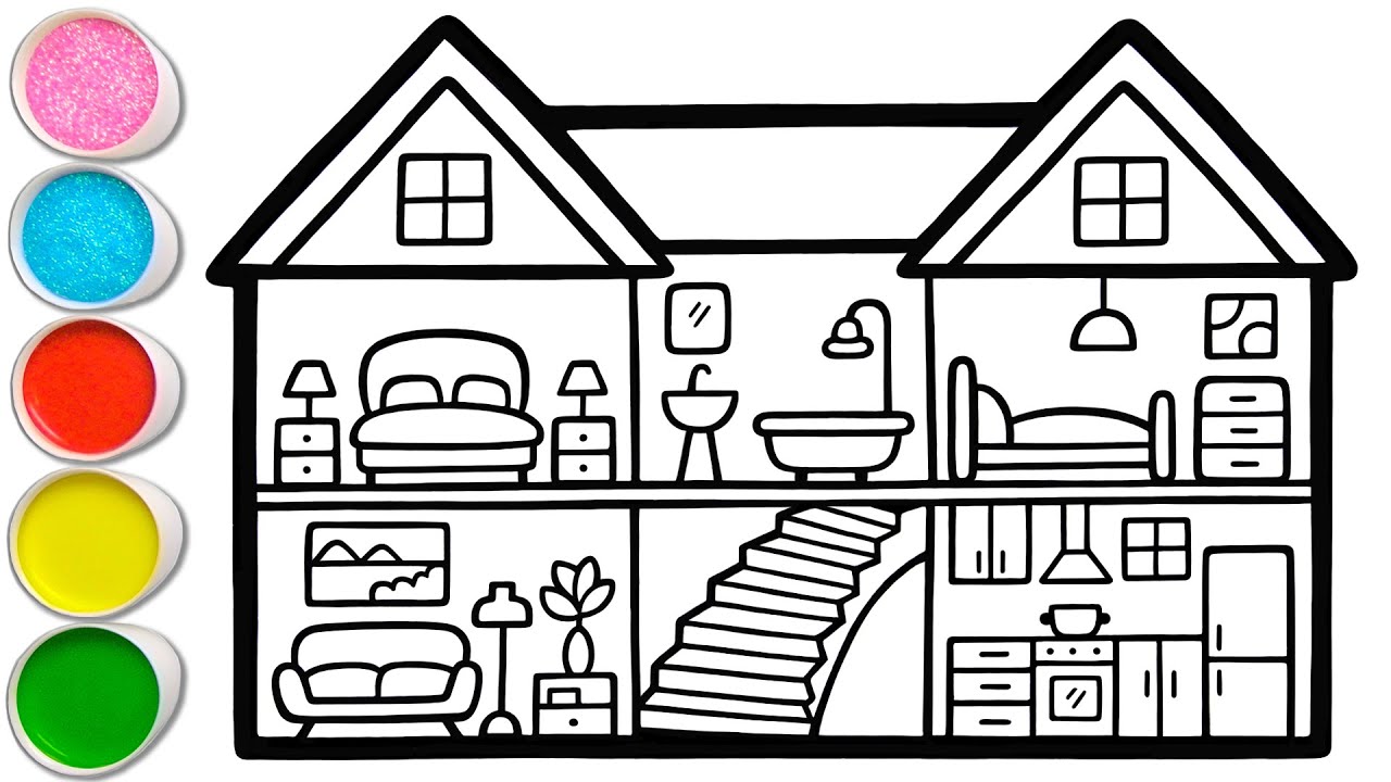 Children's Drawing. House. Royalty Free SVG, Cliparts, Vectors, and Stock  Illustration. Image 62267999.