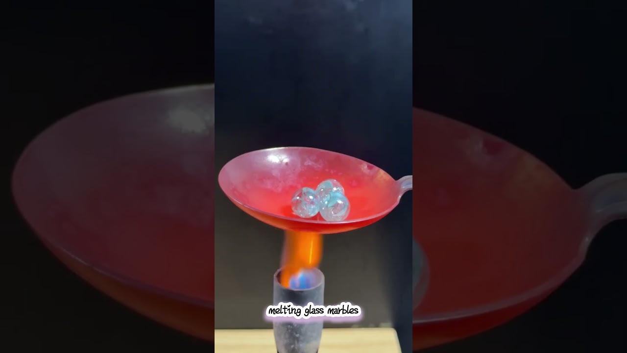 melting glass marbles