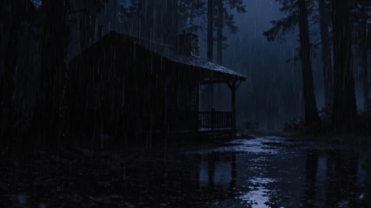 Spring Garden Rain at Night 🌧 Soothing Rain Sounds for Sleeping