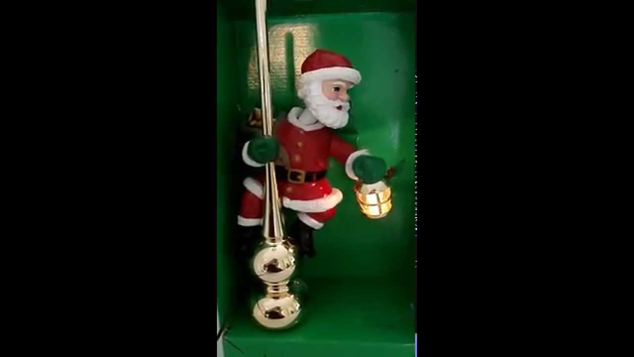 Mr. Christmas Animated Santa tree top YouTube