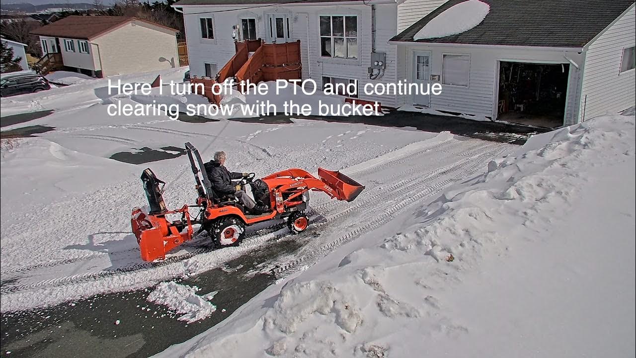 Kubota BX, why the snow blower chute jammed with snow YouTube