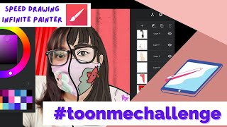 Toon Me Speed Drawing Process on Infinite Painter Samsung Galaxy Tab S4 with S Pen screenshot 5