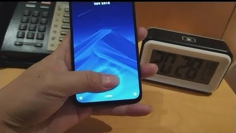 Xiaomi Mi 9 Indisplay Fingerprint Scanner Test