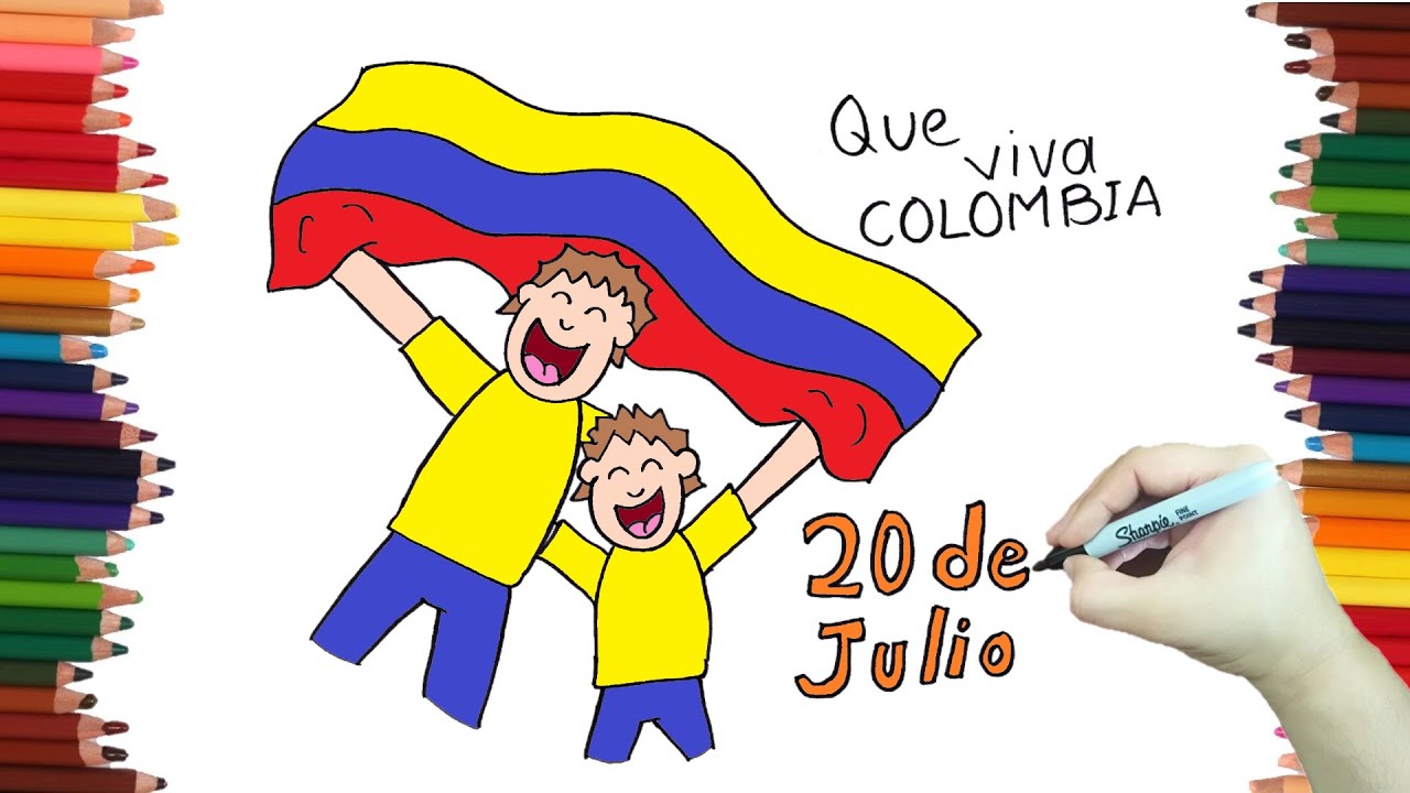 Como hacer un dibujo de la independencia de Colombia paso a paso - thptnganamst.edu.vn