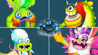Wublin Island - All Monsters Sounds \& Animations | My Singing Monsters