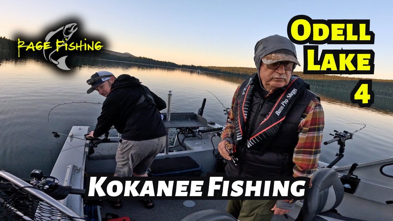 ODELL LAKE 4 - KOKANEE FISHING - LEARNING HOW TO USE A SCOTTY LAKETROLLER MANUAL DOWNRIGGER.