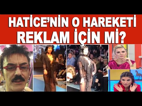 Transparan kıyafetiyle podyuma çıkan şarkıcı Hatice'den skandal hareket