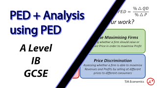 PED + Analysis Using PED | A Level, IB and GCSE Economics