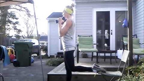 Split squat with hammer curl