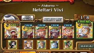 Grand Voyage Alubarna Vs Vivi Level 1 Accessible OPTC One Piece Treasure Cruise 