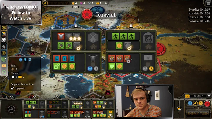 Saxony Agricultural 16 Turns - Ranked - Live Stream - 6/23/20 - Scythe Board Game